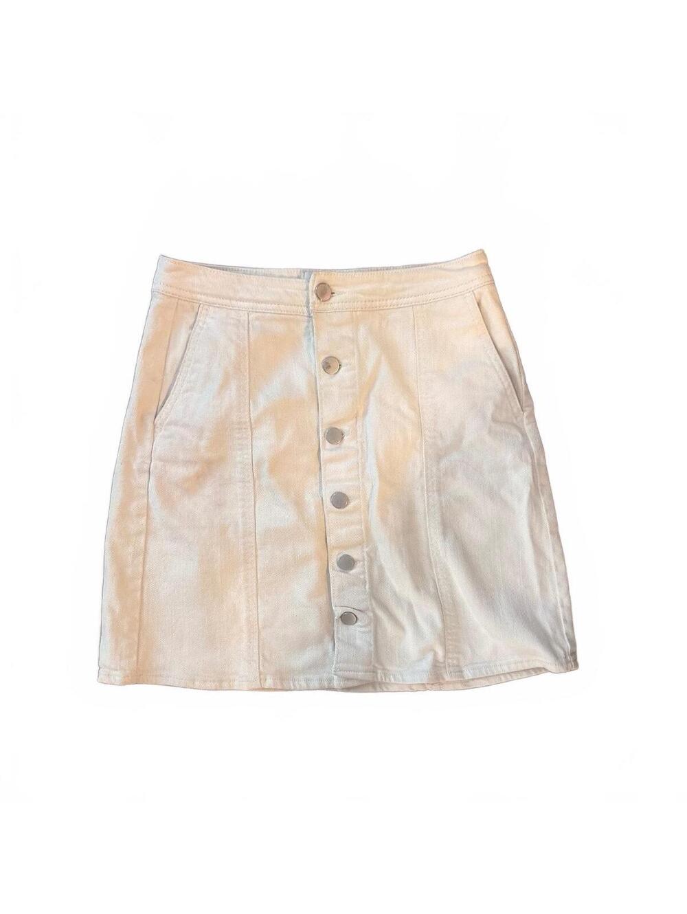 a.n.a White Button-Front Denim Skirt Size 4